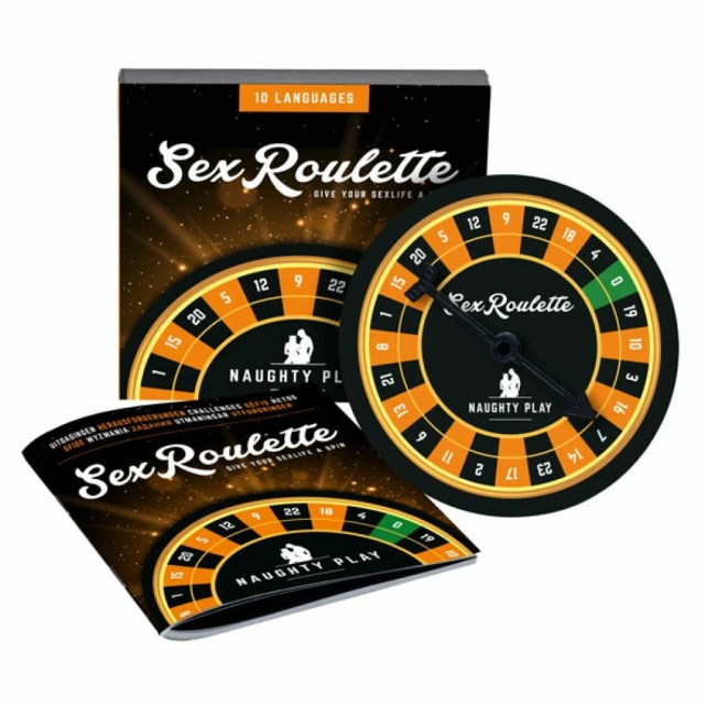 Tease & please Sex Roulette Kamasutra - Gra erotyczna, Pomarańczowy