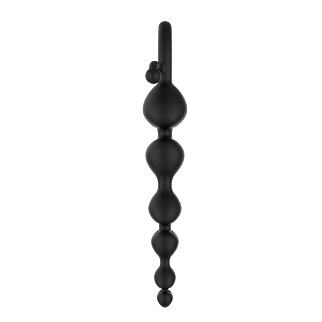 EROSPACE Wild Play C2 - Łańcuszek analny, Czarny, 18, 3 cm