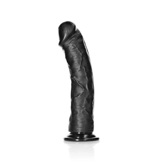 Фаллоимитатор RealRock Curved Realistic 9", 25 см (черный)