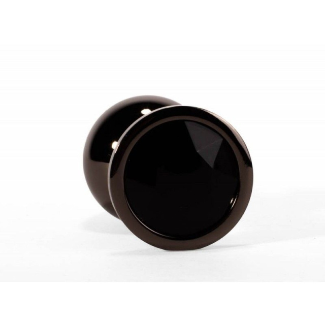 Secret Shine Black Jewell - Korek analny, Czarny, 7.1 cm