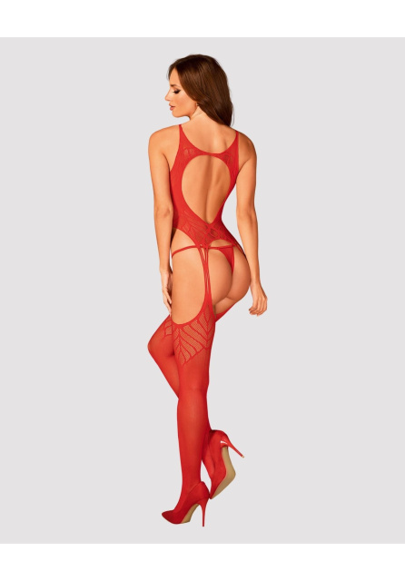 Бодістокінг Obsessive N122, S/M/L (червоний)