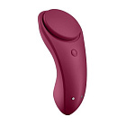 Клиторальный массажер для трусиков Satisfyer Sexy Secret, 8,6 см (бордовый)