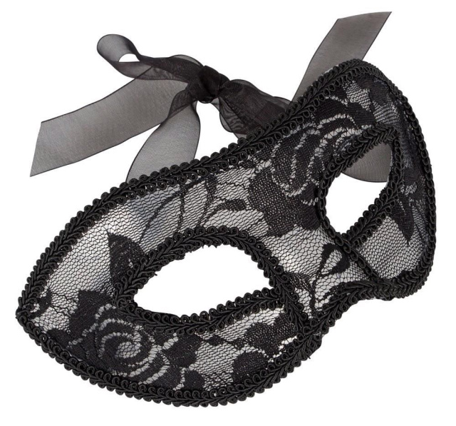 Кружевная маска Accessoires Cottelli Collection Lace (черный)