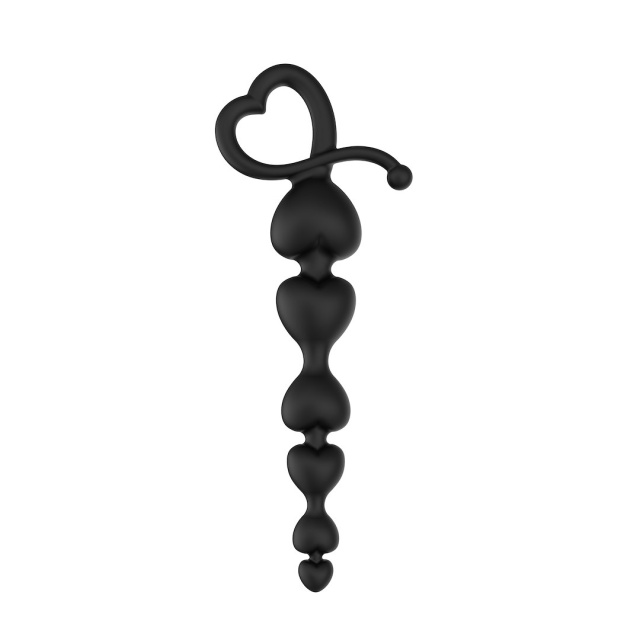 EROSPACE Wild Play C2 - Łańcuszek analny, Czarny, 18, 3 cm