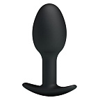 Анальна пробка Pretty Love Silicone Anal Plug, 8.4 см (чорний)