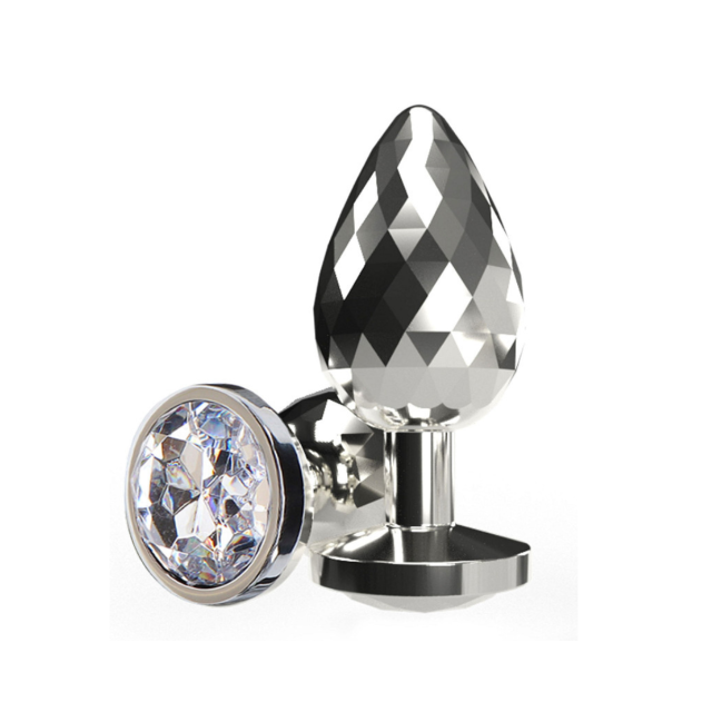 NS Novelties Disco Diamond Plug Small - Korek analny, Srebro, 7, 5 cm, S