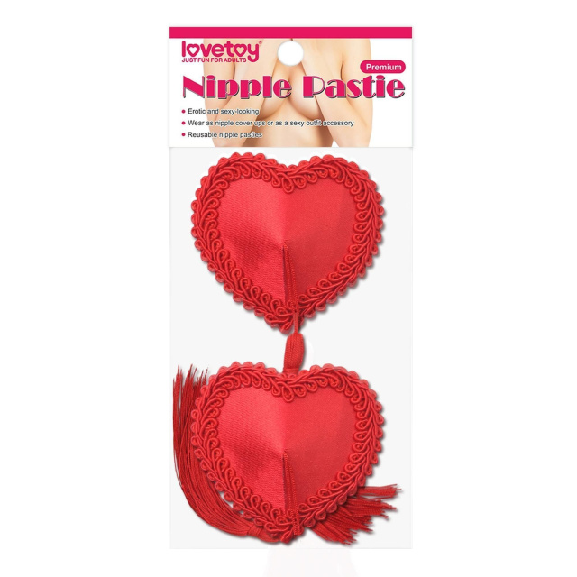 Наклейки на соски LoveToy Nipple Pastie (красный)