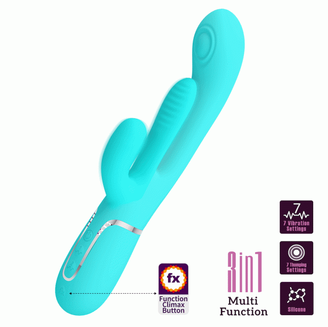Pretty Love Twinkled Tenderness Shonia - Wibrator, Turkus, 22.2 cm