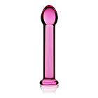 Скляний фалоімітатор LoveToy Glass Romance, 16 см (рожевий)