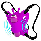 Кліторальний стимулятор Pretty Love Clitoral Massager Butterfly, 8,6 см (фіолетовий)