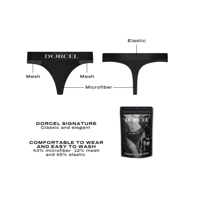 Dorcel Panty Lover - Stringi z kieszenią na wibrator, M