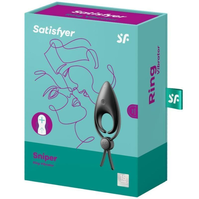 Ерекційне кільце Satisfyer Sniper, 14,5 см (чорний)