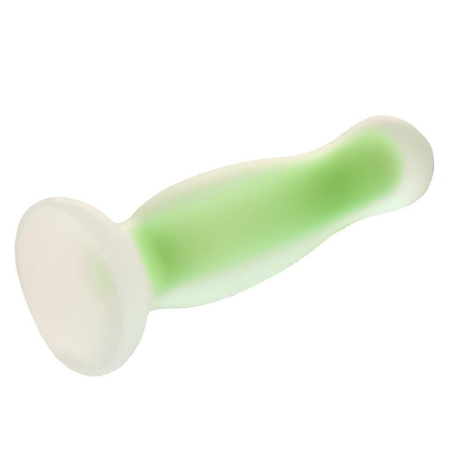 Radiant Glow In The Dark Small - Korek analny, Zielony, 11 cm