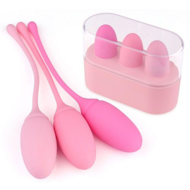 Toyz4lovers Palline Vaginali - Zestaw kulek dopochwowych, Różowy, 15.5 cm