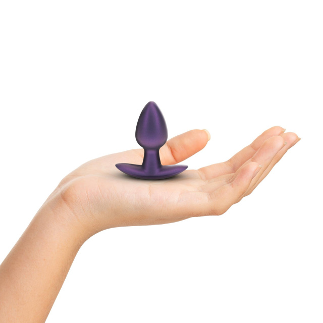 Korek analny Ouch! Smooth Anal Plug Metallic S, 6.5 cm (fioletowy)