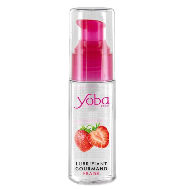 YOBA Massage & Lubrifiant Fraise - Wodny żel-lubrykant, Truskawka, 50 ml