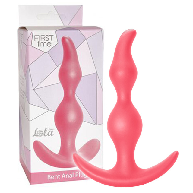 Lola Games Bent Anal Plug - Korek analny, Różowy, 13 cm
