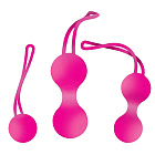 Набор вагинальных шариков Stifler's Collection Geisha Balls, 3 шт (розовый)