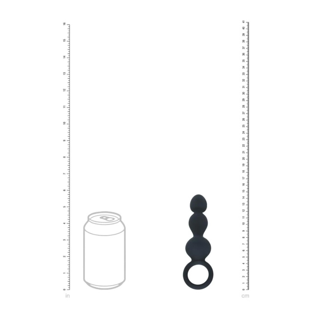 Shots Levelz - Korek analny, Czarny, 10.5 cm