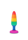 Анальна пробка Toy Joy Medium Twink Plug, 11 см (райдужний)