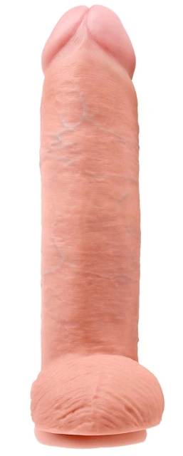 Фалоімітатор King Cock With Balls, 31 см (тілесний)