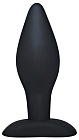Анальна пробка Black Velvets Large, 12 см (чорний)