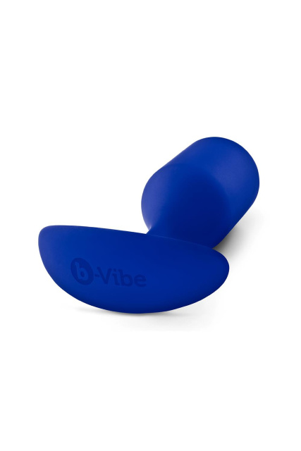 B-Vibe Snug Plug 4 - Korek analny, Niebieski, 14 cm