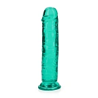Фаллоимитатор RealRock Realistic with Suction 7'', 20 см (зеленый)