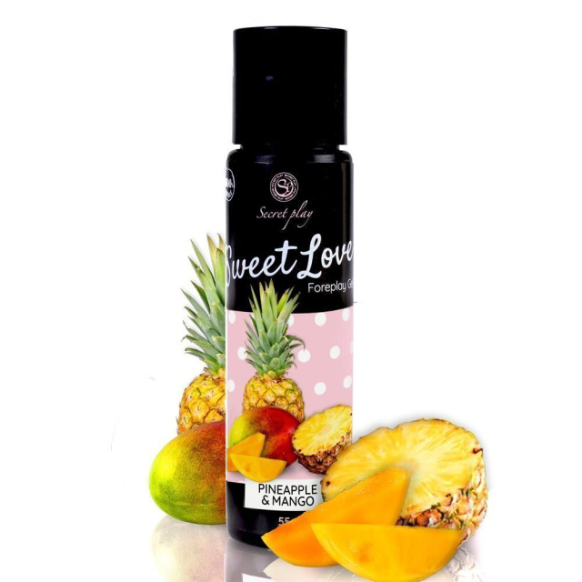 Secret Play Sweet Love - Żel jadalny do gry wstępnej erotyczny intymny ecret, Ananas, 55 ml