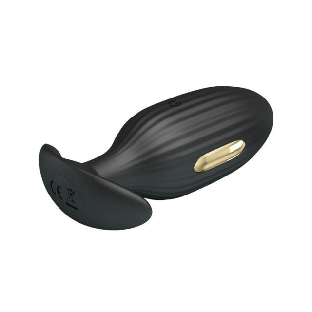 Анальна пробка Pretty Love Jefferson Electric Shock Stimulator, 9.2 см (чорний)