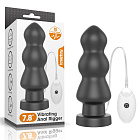 Анальна пробка LoveToy King Sized Vibrating Anal Rigger, 20 см (чорний)