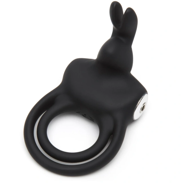 Эрекционное кольцо Happy Rabbit Black, 8.9 см (черный)