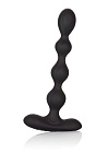 Анальные бусы с вибрацией CalExotics Eclipse Slender Beads, 17,8 см (черный)