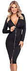 Платье Cottelli Collection Party Zip, L (черный)