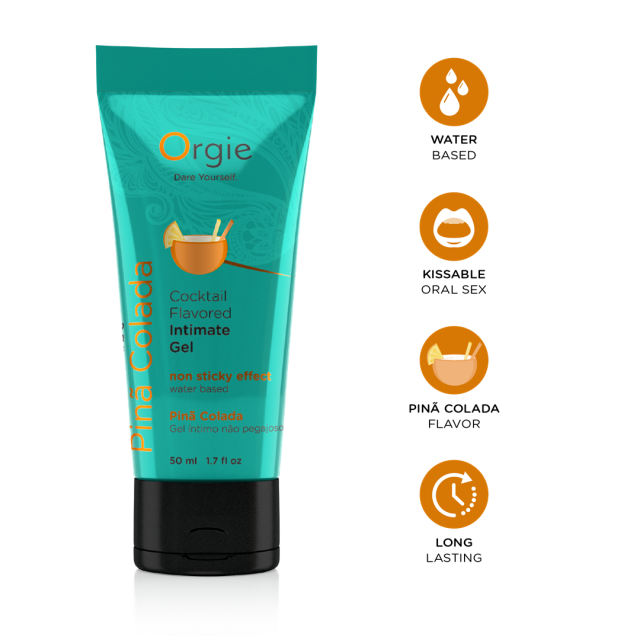 Orgie Lube Tube Cocktail Pina Colada - Lubrykant, Pina colada, 50 ml