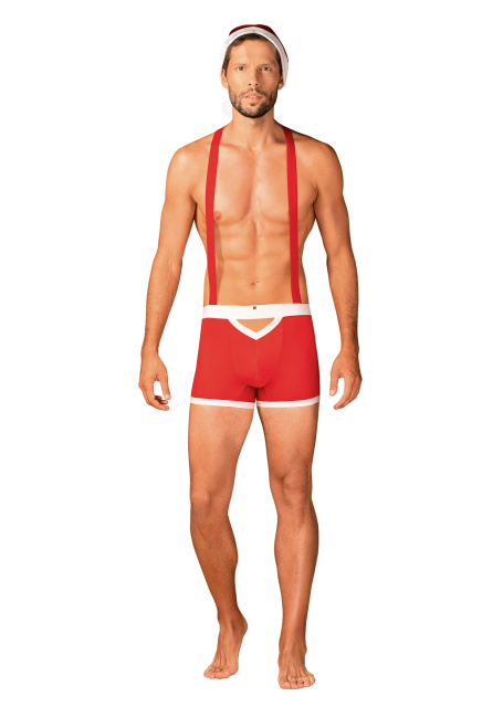 Kostium Santy Obsessive Mr Claus Set, L/XL (czerwony)