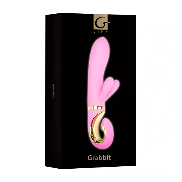 Вибратор-кролик Gvibe Grabbit, 22 см (розовый)
