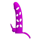Насадка на пенис Pretty Love Vibrating Penis Sleeve, 15,2 см (розовый)