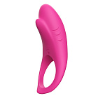 Эрекционное кольцо Boss Series Vibro Shark, 6 см (розовый)