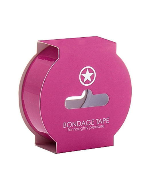 Бондажна стрічка Ouch! Non Sticky Bondage Tape, 17.5 см (рожевий)