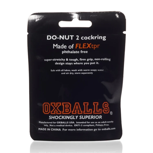 Эрекционное кольцо Oxballs Do-Nut 2, 5.1 см (черный)