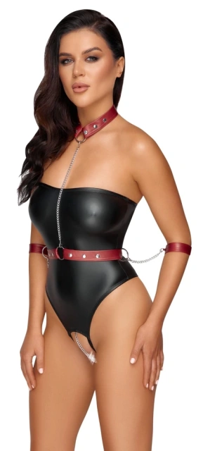 Боді Cottelli Bondage Tubebody, S (чорний)