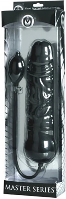Фллоимитатор Master Series Primal Inflatable, 21,5 см (черный)