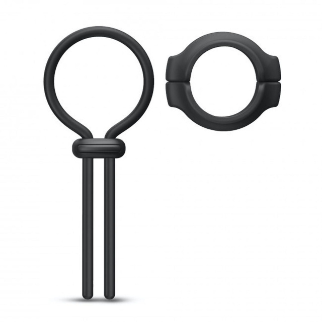 Dorcel Fit Ring - Regulowany pierścień erekcyjny, Czarny, 13 cm