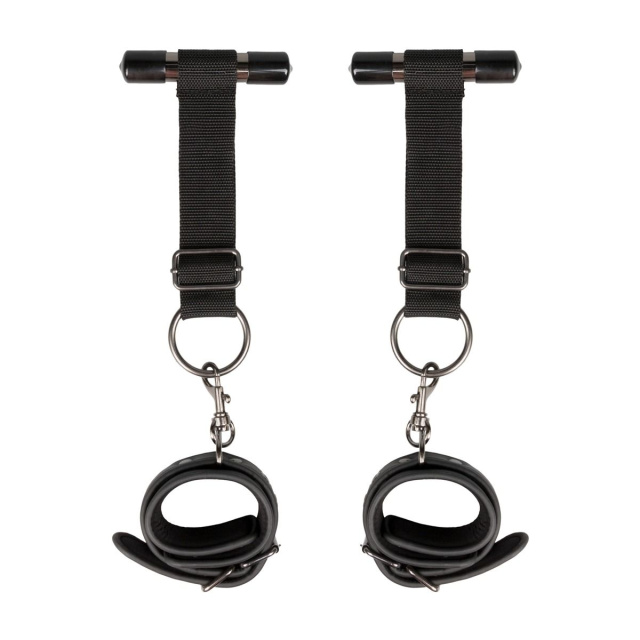 Easytoys Over the Door Wrist Cuffs - Kajdanki, Czarny