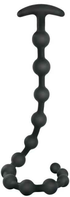 Black Velvets Anal Beads - Łańcuszek analny, Czarny, 50 cm