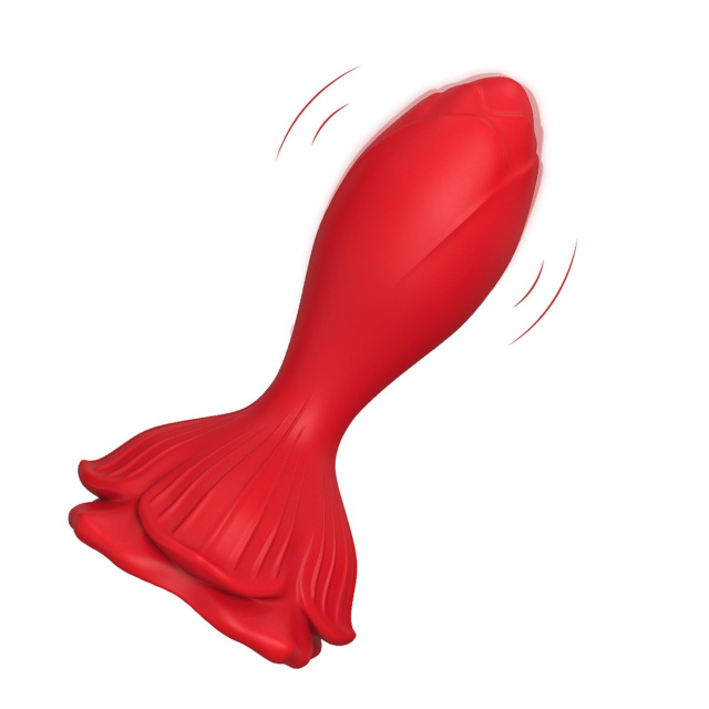 B - Series Joy Rosenberg Red - Wibrator analny B -, Czerwony, 9.8 cm