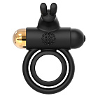 Эрекционное кольцо с вибрацией Dream Toys Joël, 9 см (черный)