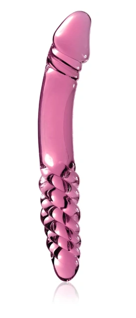 Pipedream Icicles Model 57 - Dwustronny dildo B, Różowy, 23 cm