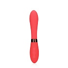 Вибратор Loveline Smooth Silicone G-Spot, 20.5 см (красный)